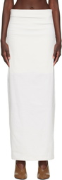 ISSEY MIYAKE Off-White Allow Maxi Skirt