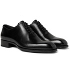 TOM FORD - Elkan Whole-Cut Polished-Leather Oxford Shoes - Black