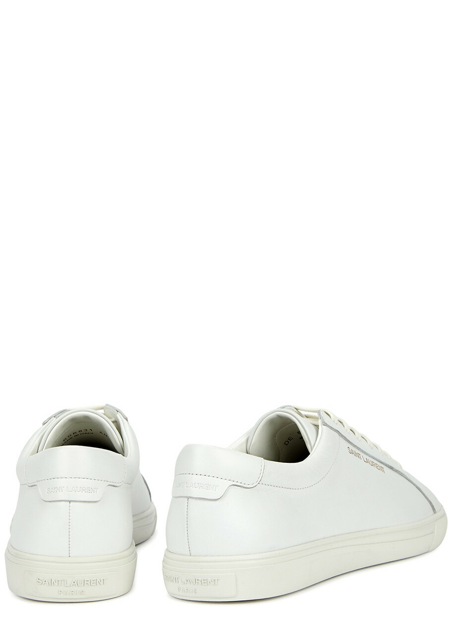 Saint Laurent Andy Leather Sneakers White
