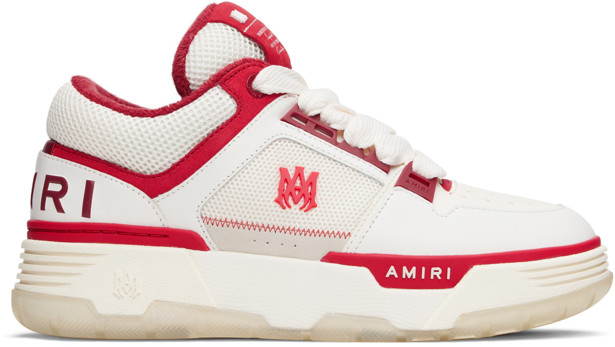 AMIRI White & Red MA-1 Sneakers Amiri