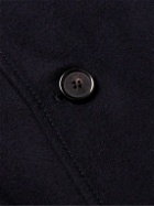 Loro Piana - Spagna Leather-Trimmed Cashmere-Felt Jacket - Blue