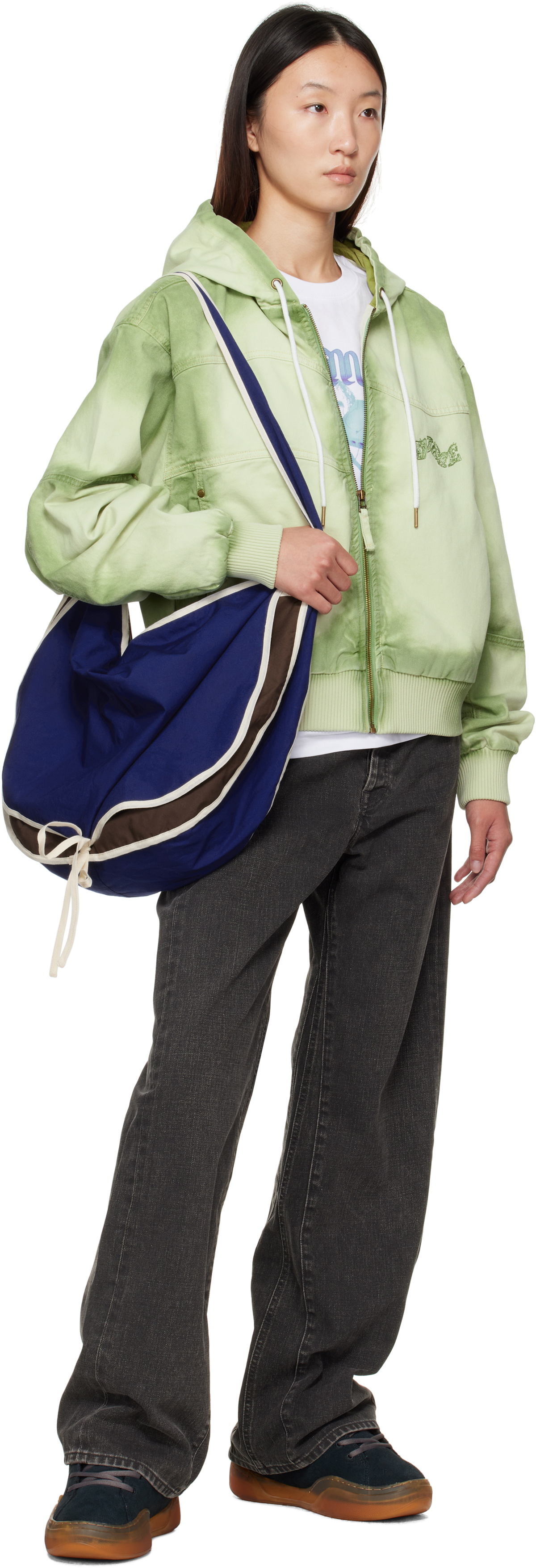 Dime Green Hooded Utility Jacket