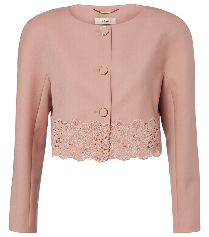 Photo: Chloé Cropped virgin wool gabardine jacket