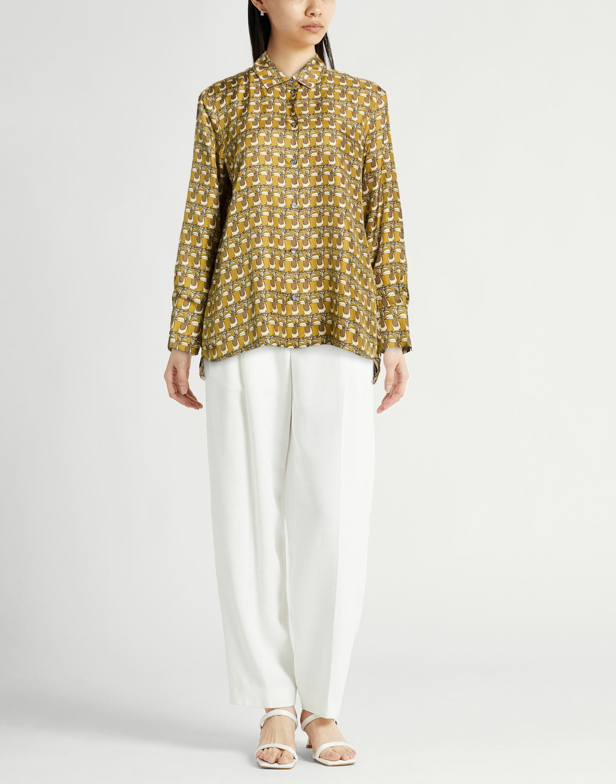 's Max Mara Womens Shirt in Mustard