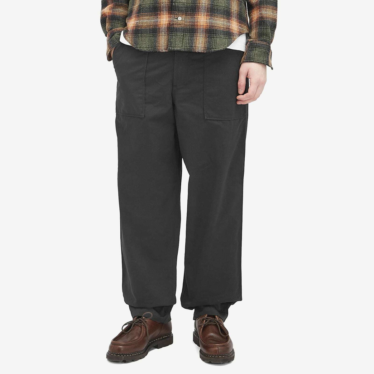 Universal Works Men's Fatigue Pants in Black Universal Works