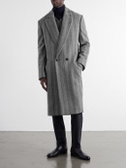 Zegna - Trofeo Selection Double-Breasted Pinstriped Wool Coat - Gray