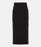 Staud Smith poplin midi skirt