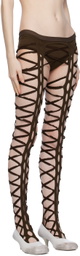 Sinéad O’Dwyer Brown Shibari Leggings