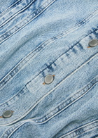Good American Panelled Stretch-denim Mini Dress Indigo
