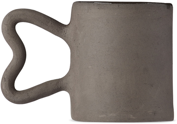 Photo: Harlie Brown Studio Black Heart Handle Mug