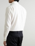 Favourbrook - Pintucked Linen Tuxedo Shirt - White