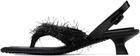 Paula Canovas Del Vas Black Diablo Flip Heeled Sandals