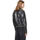 Diesel Gray Patent-Leather Jacket