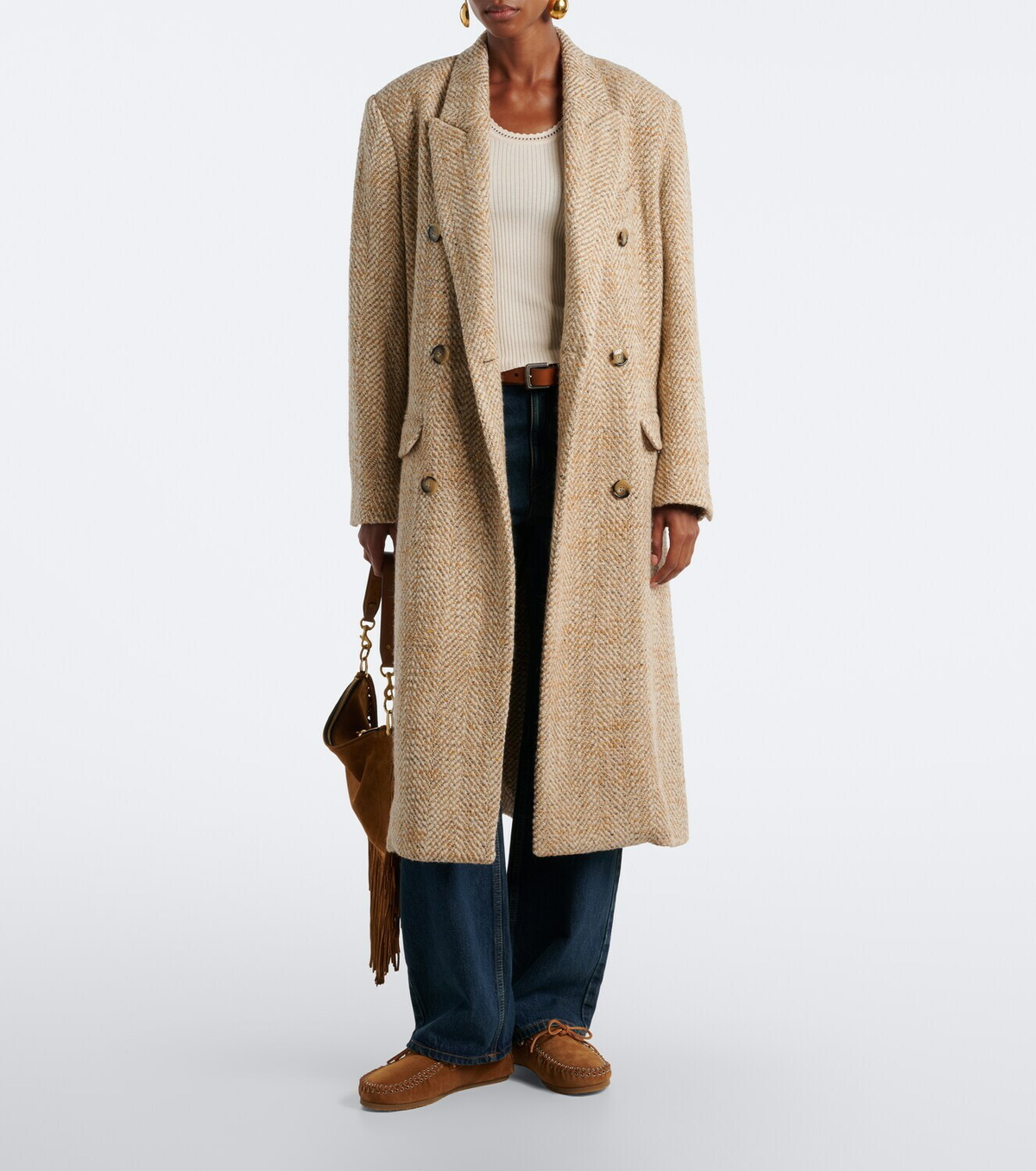 Isabel Marant Fitza shearling-lined suede loafers