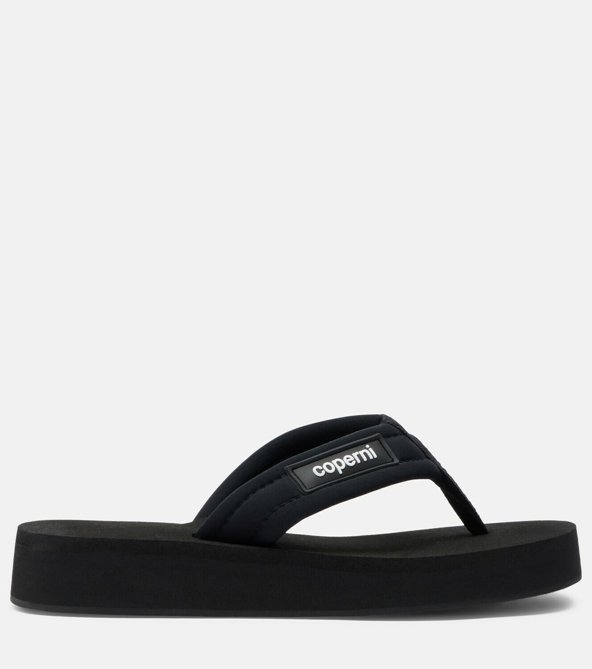 Coperni Logo platform thong sandals