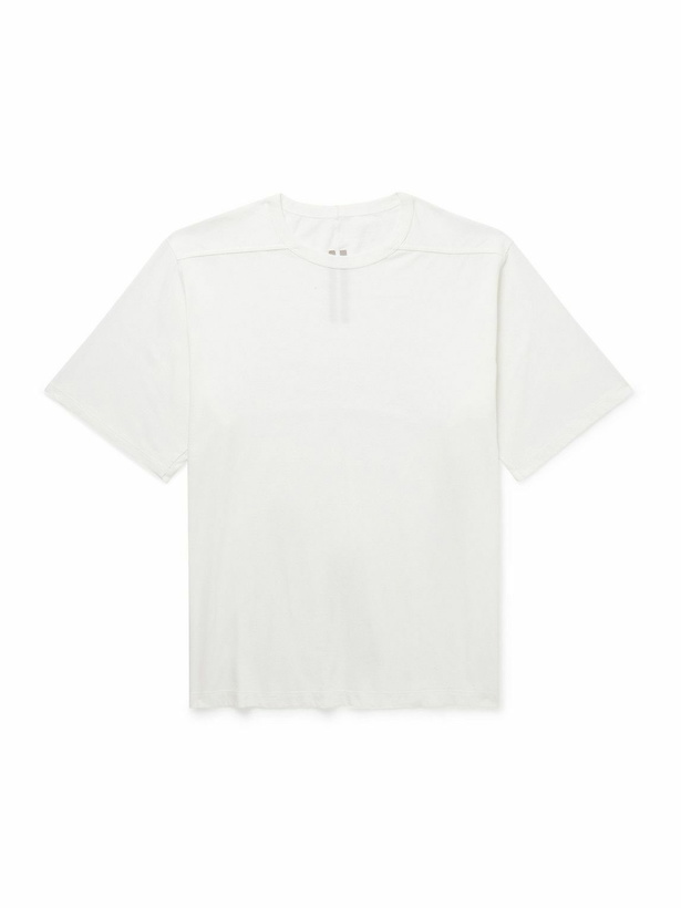 Photo: Rick Owens - Brad Cotton-Jersey T-Shirt - White