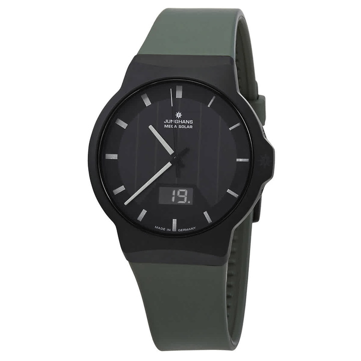Photo: Junghans Force Mega Solar Quartz Black Dial Mens Watch 018/1002.00