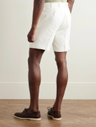 Kingsman - Straight-Leg Linen-Twill Shorts - White