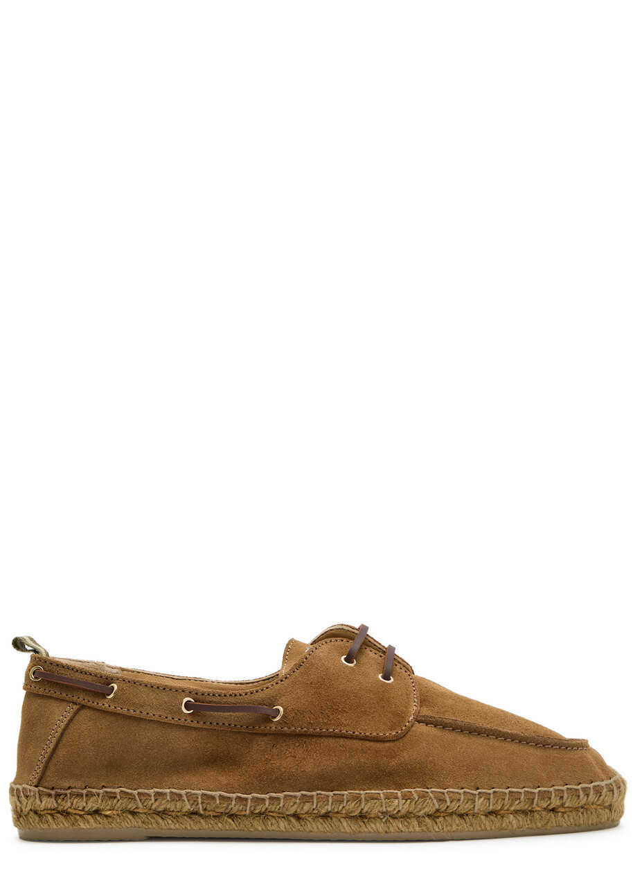 Castañer Nemo T Suede Espadrille Loafers Beige