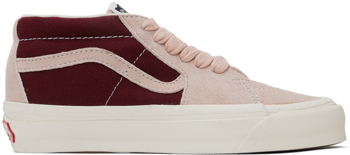 Photo: Vans Pink & Burgundy Vault OG SK8-Mid LX Sneakers