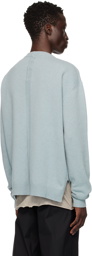 Rick Owens Blue Porterville Crewneck Sweater