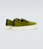 Junya Watanabe - Junya Watanabe MAN x Stepney Workers Club slip-on sneakers