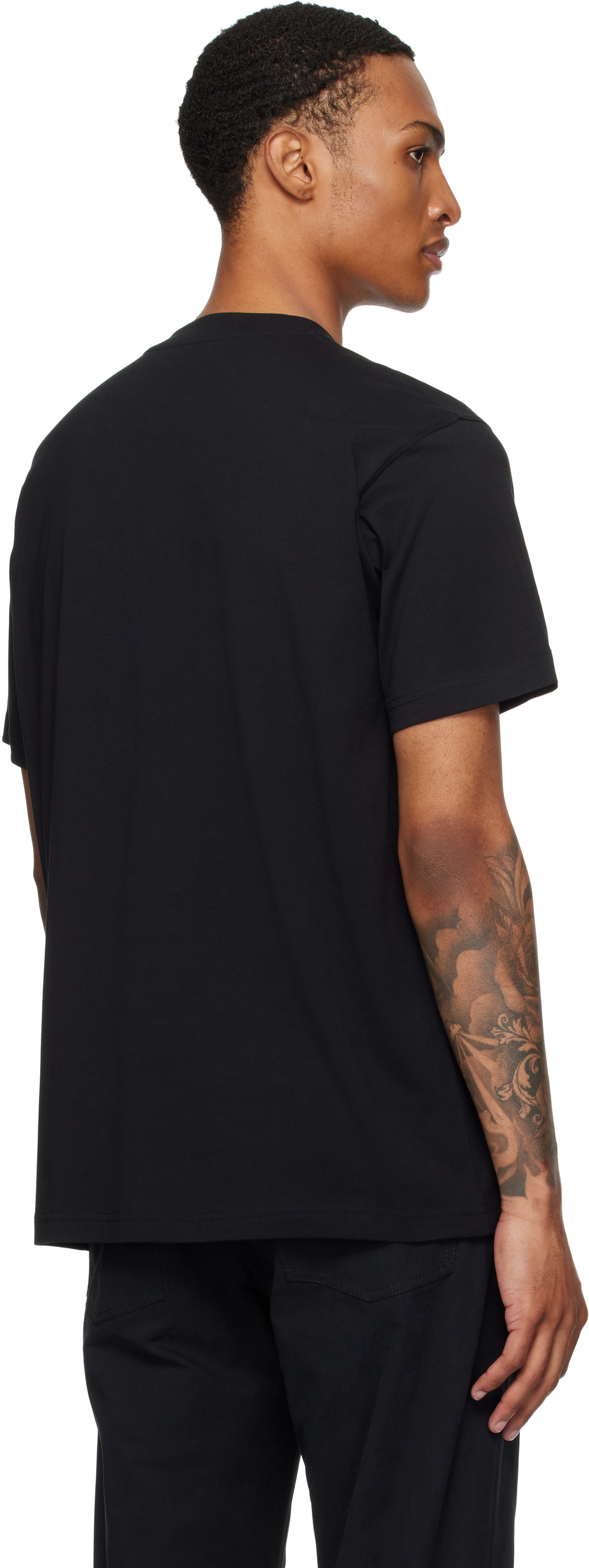 Moschino Black Embroidered Goose T-shirt