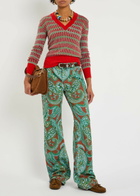 Etro Striped Knit Jumper Red