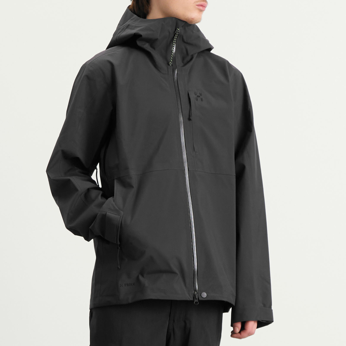 Haglöfs Men's Front Proof II Waterproof Jacket in True Black