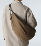 Lemaire XL Quiver Clip cotton canvas shoulder bag