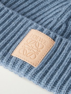 LOEWE - Logo-Appliquéd Ribbed Cashmere Beanie