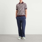 Casablanca Men's Navy Loopback Patch Open Hem Jogger in Dress Blue