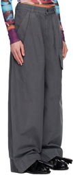 JW Anderson Gray Oversize Pocket Cargo Pants