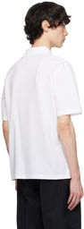 Lanvin White Spread Collar Polo