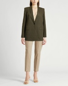 Theory Womens Blazer Military in Green