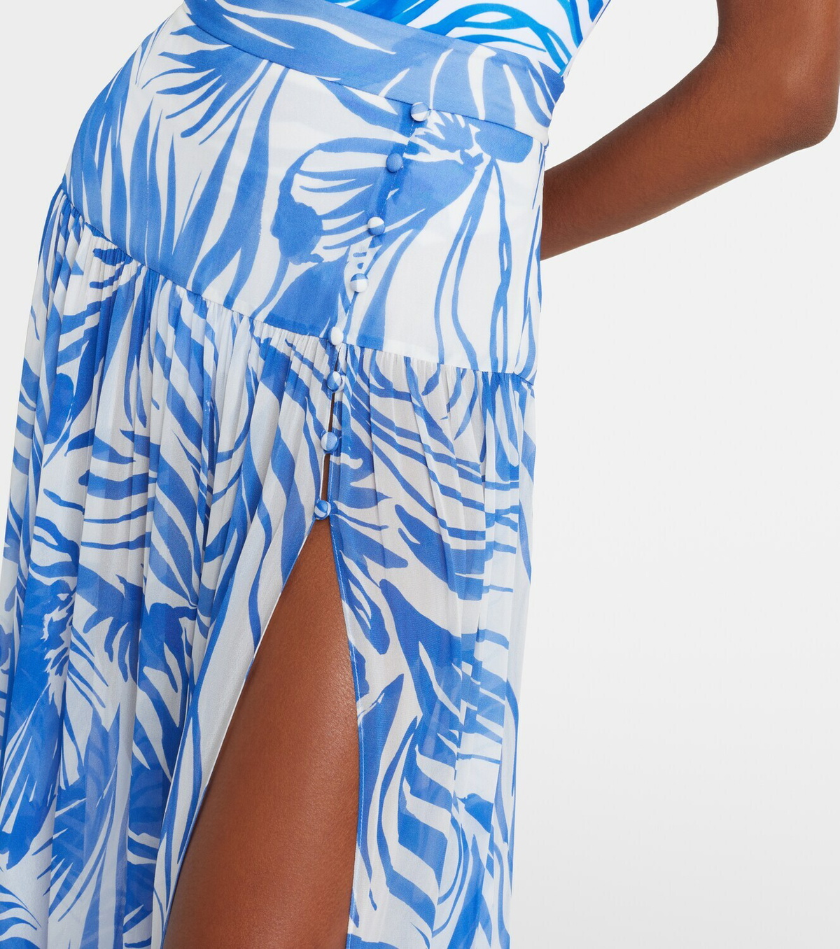 Alexandra Miro Jaimee high-rise printed maxi skirt