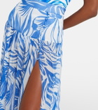 Alexandra Miro Jaimee high-rise printed maxi skirt