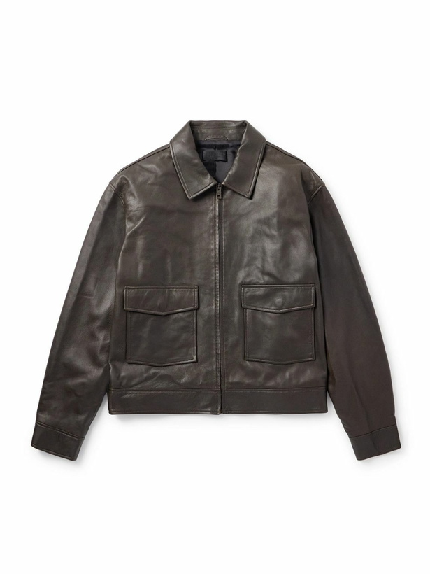 Photo: Nili Lotan - Majorca Leather Jacket - Brown