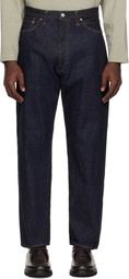 KAPTAIN SUNSHINE Blue 5P Zipper Front Jeans