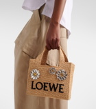Loewe Paula's Ibiza embellished raffia tote bag