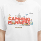 Nanga Men's Eco Hybrid Camping Manners T-Shirt in White