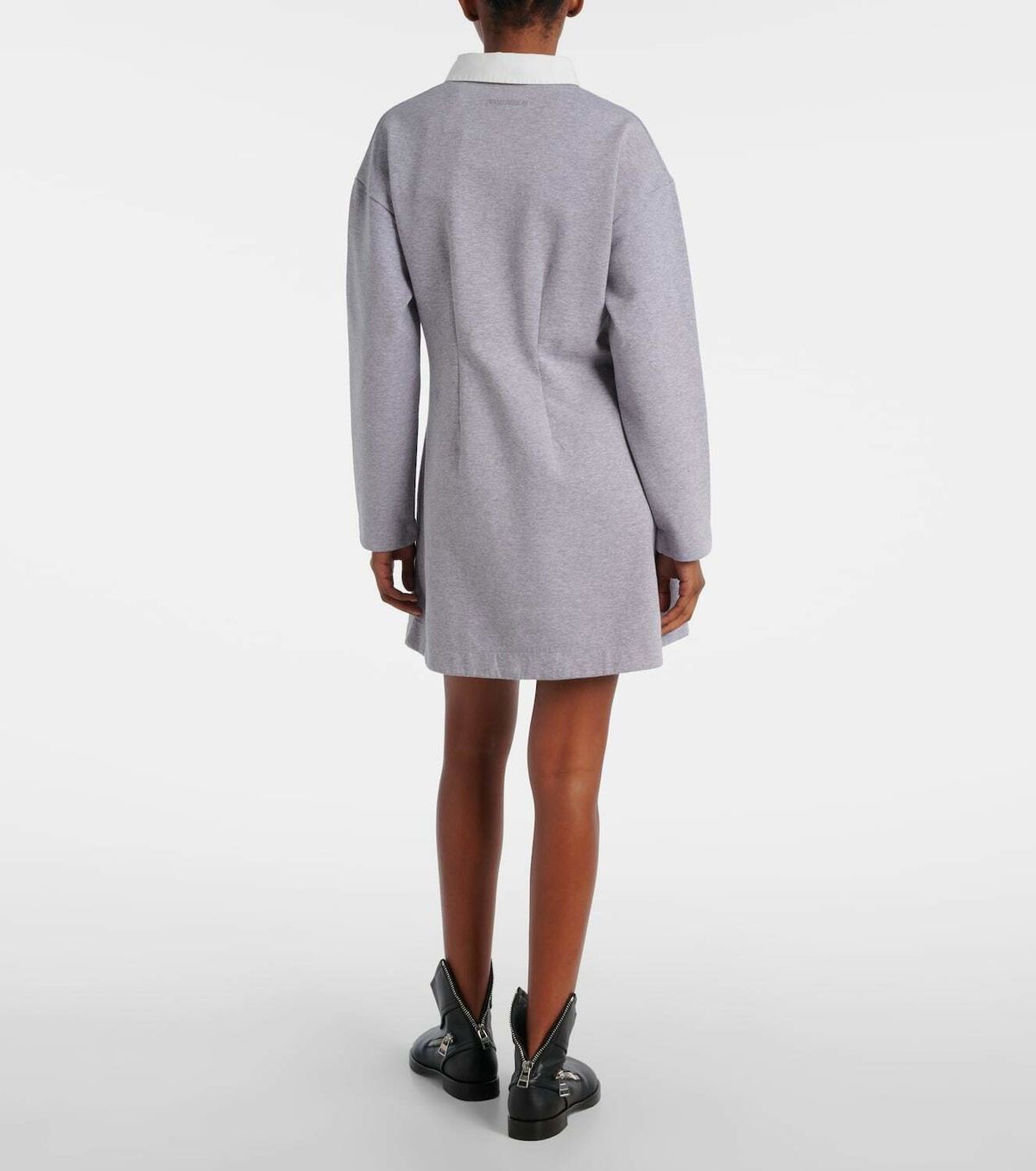 JW Anderson Cotton-blend jersey polo dress