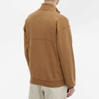 Colorful Standard Men's Organic Quarter Zip Popover Sweat in Sahara Camel