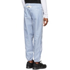 Wonders White and Blue Stripe Camp Track Pants