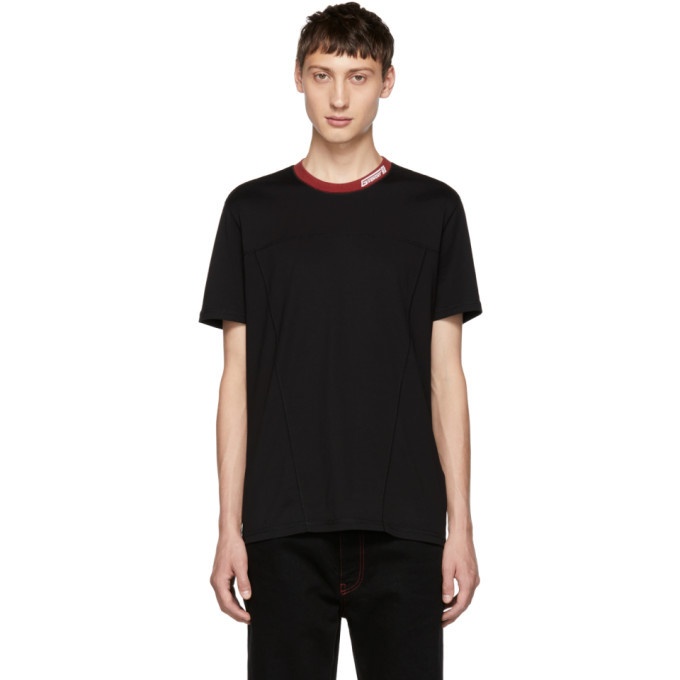Photo: Givenchy Black Contrast Logo T-Shirt