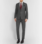 Paul Smith - Dark-Grey Slim-Fit Mélange Wool and Silk-Blend Suit Trousers - Men - Gray