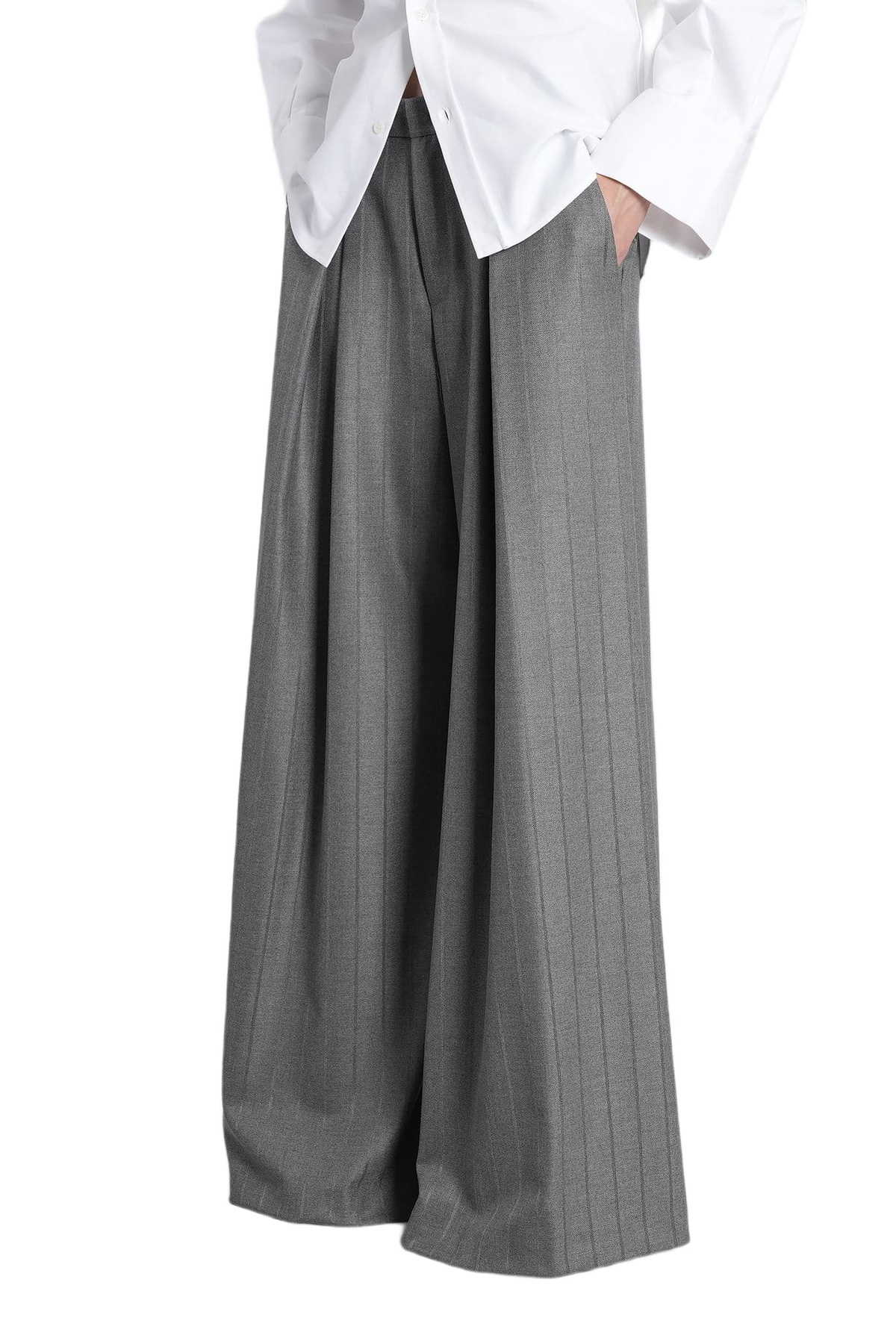 The Andamane Tara Pants In Grey Polyester