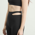 Nike Women's Zenvy High Waisted Flared Leggings in Black/Pcg3C