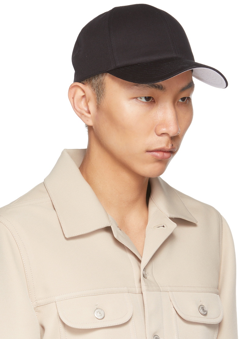 Courrèges Black Cotton Classic Cap Courreges