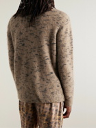 Acne Studios - Kristova Brushed Jacquard-Knit Sweater - Brown